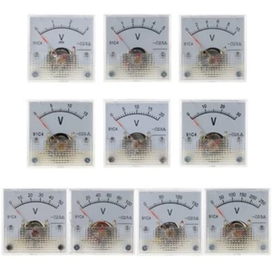 91C4 para Voltímetro DC Panel Analógico Medidor de Voltaje Puntero Mecánico Tipo 3/5/10/ - Imagen 1 de 18