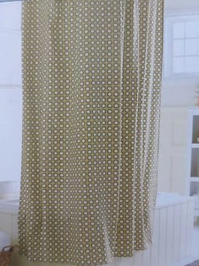 Threshold Yellow Circle Fabric Shower Curtain 72" x 72" NIP - Picture 1 of 6