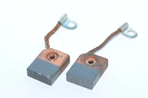 2x Motorkohle-Kohlebürste mit Anschluss, 8 x 20 x 25 mm, Contact Brush, NOS - Picture 1 of 5