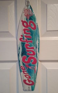 Gone Surfing Metal Surf Board Sign  - Bild 1 von 2