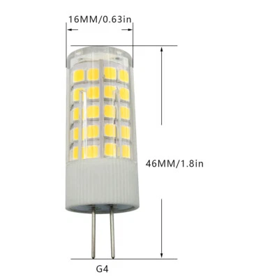 G4 GU4.0 Bi-Pin Led Light Bulb 5W 64-2835 SMD Lamp 12V/110V/220V Ceramics Light - Image 1 of 4