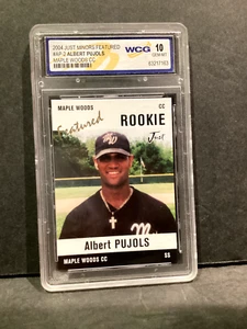 2004 Just Minors ALBERT PUJOLS MAPLE WOODS Rookie RARE CARD!! HOF GEM MINT 10 - Picture 1 of 2