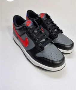 Nike Dunk Low SIZE UK4.5 (GS) Black/University Red/ White GENUINE - Picture 1 of 5