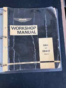 DAVID BROWN ASTON MARTIN DB4 & DB4GT MANUAL DE TALLER, SEGUNDA REIMPRESIÓN #20-43-130 - Imagen 1 de 9