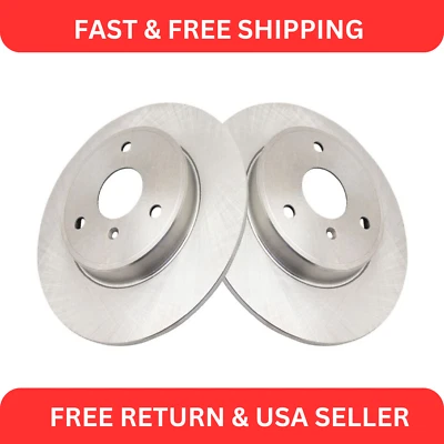Front Brake Rotors Set Solid For 2008-2016 Smart Fortwo - Изображение 1 из 4