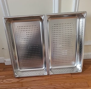 2 VOLLRATH 30043 Steam Table Pans Full Size 4NDJ7 21"w x 12"w x 4"t (d3) - Picture 1 of 21