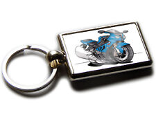 BMW S1000RR Motorbike Koolart Chrome Keyring Picture Both Sides