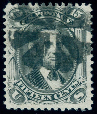 MOMEN: US STAMPS #91 E GRILL USED PF GRADED CERT VF/XF-85 LOT #87756 - Image 1 of 4