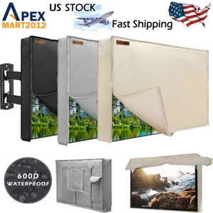 600D Waterproof Outdoor TV Cover Weatherproof Protector Enclosure 40 43 55 60 65 - Picture 1 of 8