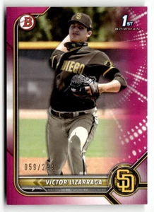 Bowman 2022 #BP-127 Victor Lizarraga Prospects Fucsia #/299 - Imagen 1 de 2