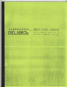 Carburador moto Dellorto lista equipamiento edición 1959, años 20 hasta 59 - Imagen 1 de 10