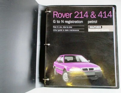 Guía Esencial De Halfords - Rover 214 Y 414 (Gasolina) / 1989-1995 / G A N Reg - Imagen 1 de 4