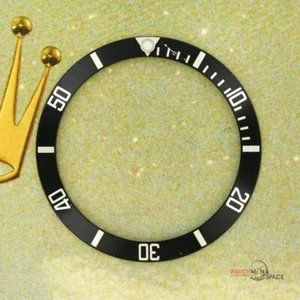 Original Men's Rolex Submariner 16800 16610 Black and Silver Bezel Insert #F29 - Picture 1 of 6