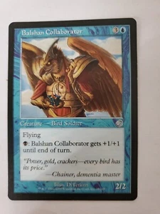 MTG Magic The Gathering Card Balshan Collaborator Creature Bird Soldier Blue - Picture 1 of 2