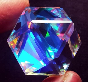 70 Crt Mystic Quarz Würfelform Anhänger Größe Lose Edelstein - Bild 1 von 7