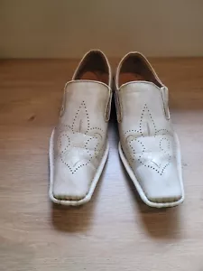 Giorgio Rioni cremeweiße Halbschuhe Größe 9,5 - Bild 1 von 8