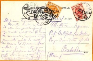 99336 - Russia  LITHUANIA - POSTAL HISTORY - POSTCARD from WILNA  to ITALY  1907 - Bild 1 von 1