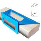 Aluminum Alloy Woodworking Scriber T Ruler Multifunctional 45/90 Degree Angle JG