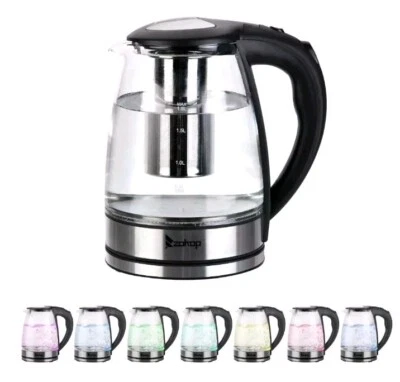 KTAXON ~ 1.8 Liter Glass Electric Kettle ~ LED Light ~ Water Heater ~ Coffee Pot - Image 1 of 4