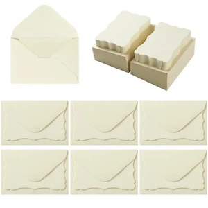 100 Pack Mini Envelopes with Blank Note Cards Small Self-Adhesive Envelopes S... - Picture 1 of 7