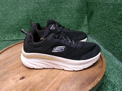 Skechers Mujer D'Lux Zapatos para Caminar Tenis Negro Dorado Brillo Talla 7 EE. UU. 149337 Foto 1 de 4