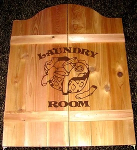 Laundry Room Saloon Cafe Swinging Doors Wood Pantry 24” To 36” Opening - Picture 1 of 3
