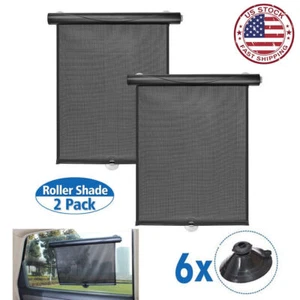 Retractable Car Auto Side Window Baby Sun Shade Shield Cover Roll Curtain Visor - Picture 1 of 10