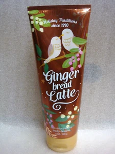 Bath & Body Works GINGERBREAD LATTE Shea & Cocoa Butter BODY CREAM 8 oz Tube - Picture 1 of 6