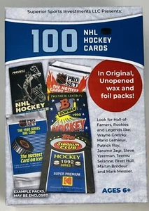 HOCKEY BLASTER BOX W/ 100 CARDS UPPER DECK SCORE TOPPS BOWMAN - Picture 1 of 4