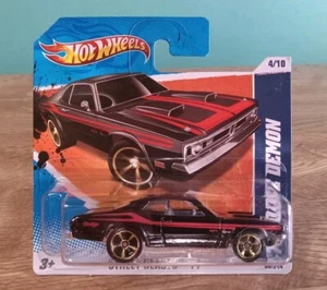 Hot Wheels Mopar '71 Dodge Demon Black on SHORT CARD 1:64 Scale 2011 New  - Picture 1 of 8