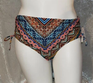 Time and Tru Womens Size 2X Mid Rise Swim Bottoms Briefs Side Tie NWT - Picture 1 of 4