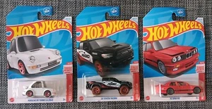 2024 Hotwheels Q Case Red Editions Toyota Tacoma Porsche 911 Turbo BMW M3 DAMAGE - Picture 1 of 10
