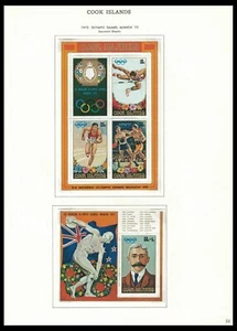 COOK ISLANDS 1972-73 ISSUES ON 4 PAGES (LHM/MNH) *CLEAN & FRESH* - Picture 1 of 4