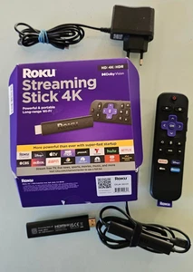 Roku Streaming Stick 4K. TV  Stick 3820X mit Sprachfernbedienung - Bild 1 von 3