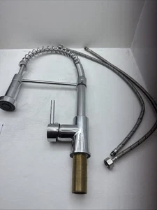 Cobbe Küchen Spültischarmatur, Federarmatur mit herunterziehbarer Brause, 2 Strahlarten - Bild 1 von 8