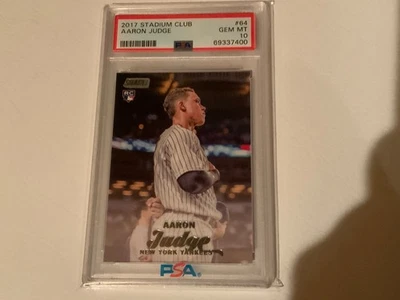 2017 Topps Stadium Club - Aaron Judge #64 (RC) PSA 10!!! - Image 1 of 2