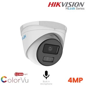 Hikvision HiLook 4MP IP POE Dome Kamera ColorVu 2,8mm Weiß Outdoor Hybrid - Bild 1 von 10