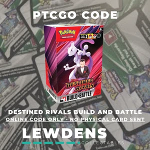 Destined Rivals Build and Battle Box - Pokemon TCG Online - PTCGO Code Card - Picture 1 of 1