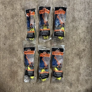 (6 Pack) Ergodyne Lime Dual  Clip Mount Grabber, 3400 glove clip - Picture 1 of 3