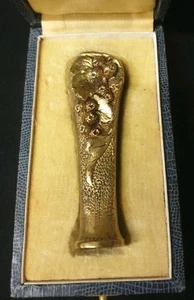 ALTES SIEGEL SIEGEL BRONZE JUGENDSTIL BLUMENDEKOR ZEICHEN DUVAL - Bild 1 von 12