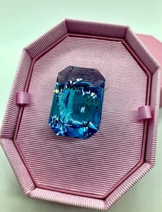Swarovski Lucent cocktail ring Oversized crystal Blue 5600223 Größe 55 - Bild 1 von 5
