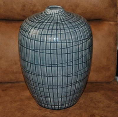 Goebel Scandic Home Vase Keramik Aurora blau 25cm vintage mit OVP - Bild 1 von 4