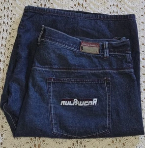 Pantalones Cortos de Jean Rocawear Para Hombres Talla 46 Azul Hip Hop Y2K Patín Denim Sueltos Bordados  - Imagen 1 de 21