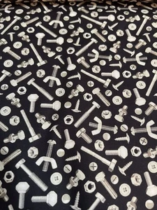 Juego de sábanas tuercas y pernos mecánico carpintero bebé niño pequeño - Imagen 1 de 1