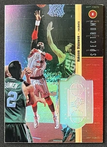 1998-99 SPx Finite Spectrum #2 Hakeem Olajuwon/350 Houston Rockets Salón de la fama - Imagen 1 de 2
