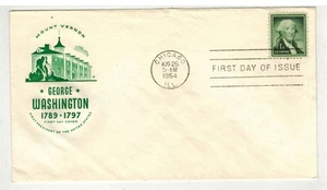 1954 FARNAM #1031 GEORGE WASHINGTON UNADDDRESSED ONLY 1c UNDERPAID - Picture 1 of 1