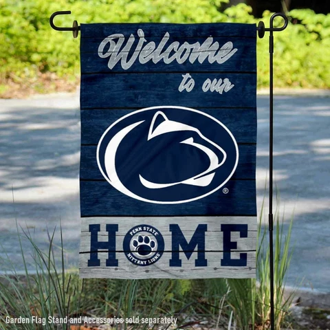 Penn State Nittany Lions Welcome To Our Home Garden Flag and Yard Banner Cover