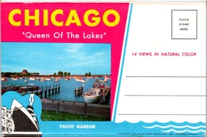 Chicago, Illinois, Vintage 1963 Chrome Folder Postcard, 16 Views - Picture 1 of 15