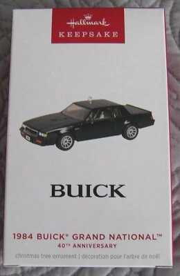2024 Hallmark Keepsake Ornament 1984 Buick Grand National Car 40 aniversario Foto 1 de 3