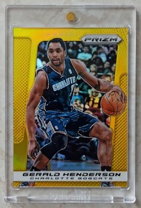 PANINI PRIZM 2013-14 GERALD HENDERSON GOLD PRIZMS REFRACTOR 3/10